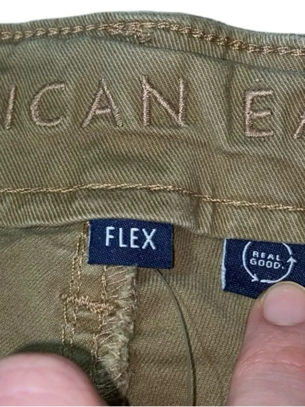 American Eagle Brown Chino Preppy Tan Flex Shorts Mens Size 36 (V-1)